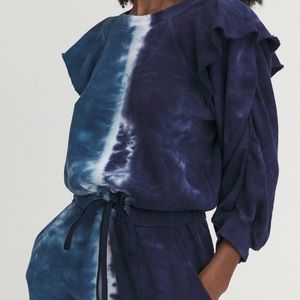 Something Navy blue tie dye jumpsuit